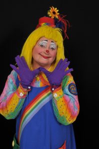 Terry McMaster dressed as a clown